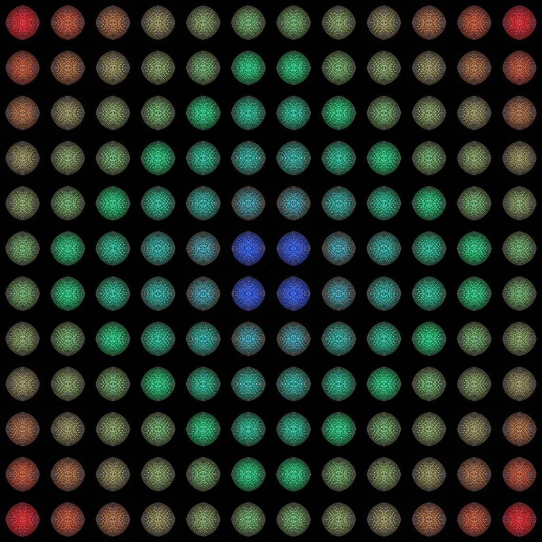 Phermutation™ - Primary Particles red to blue edge